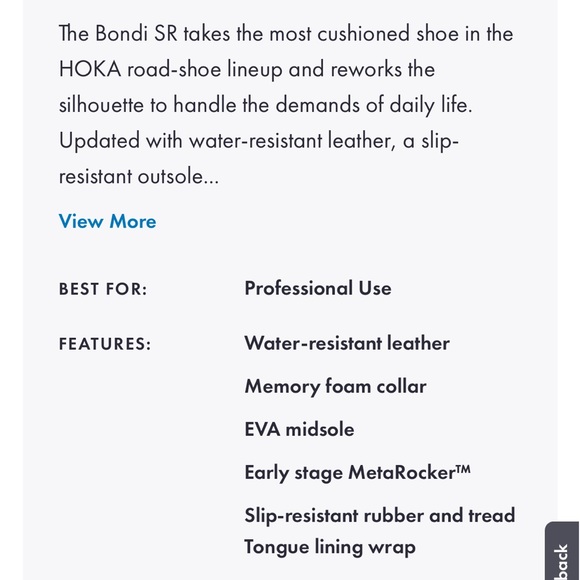 Hoka Bondi SR Shoes - Grey - Picture 4 of 5